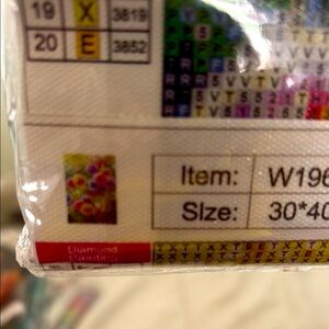 Diamond Painting Kit with Floral Design